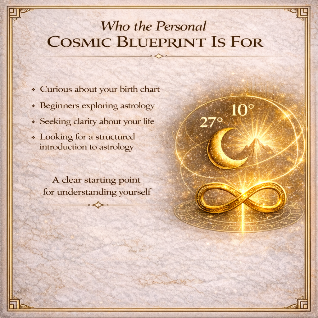 🌙 The Personal Cosmic Blueprint: Big Three Astrology Reading (Sun, Moon & Rising)