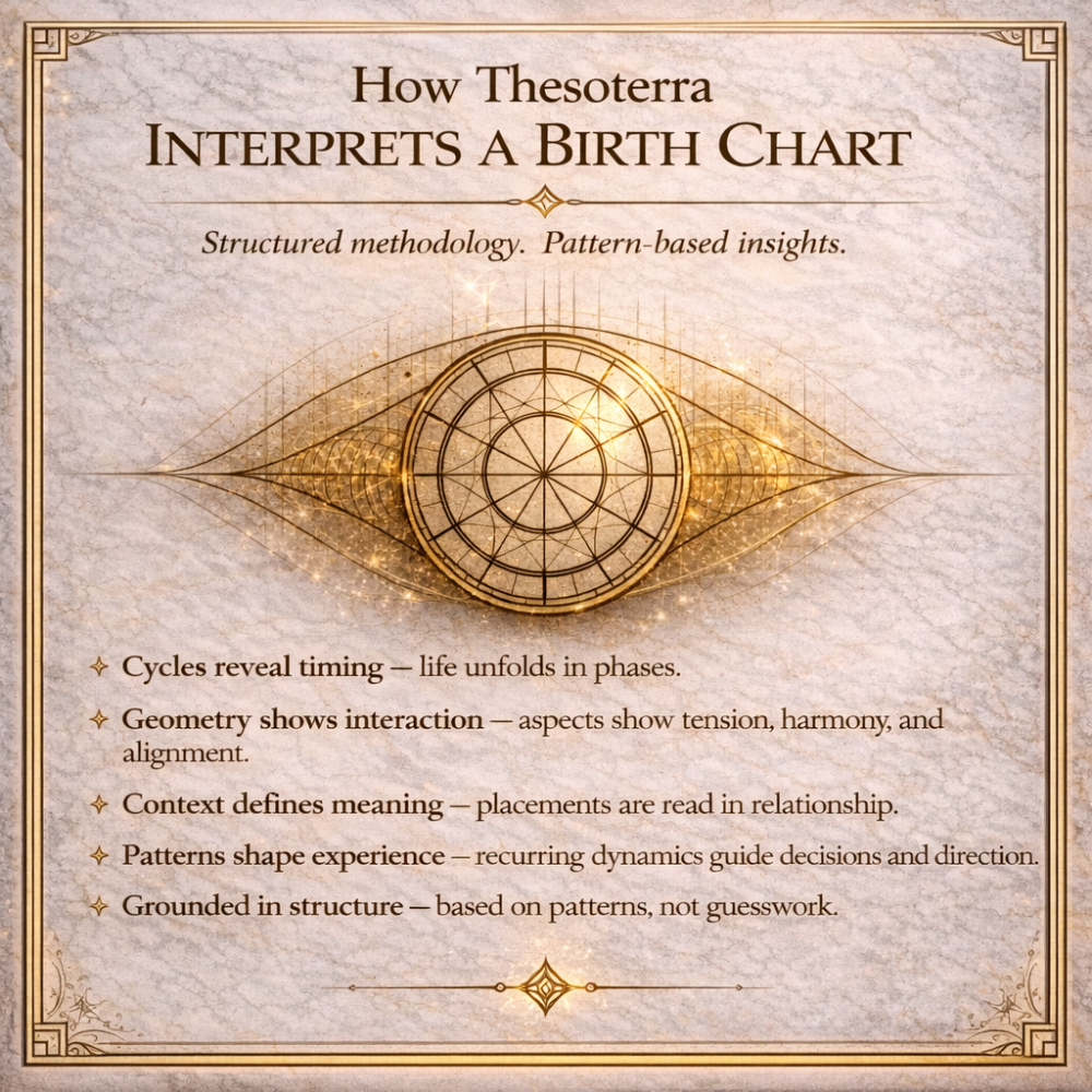 🪐 The Thesoterra Cosmic Blueprint: A Complete Natal Chart Report