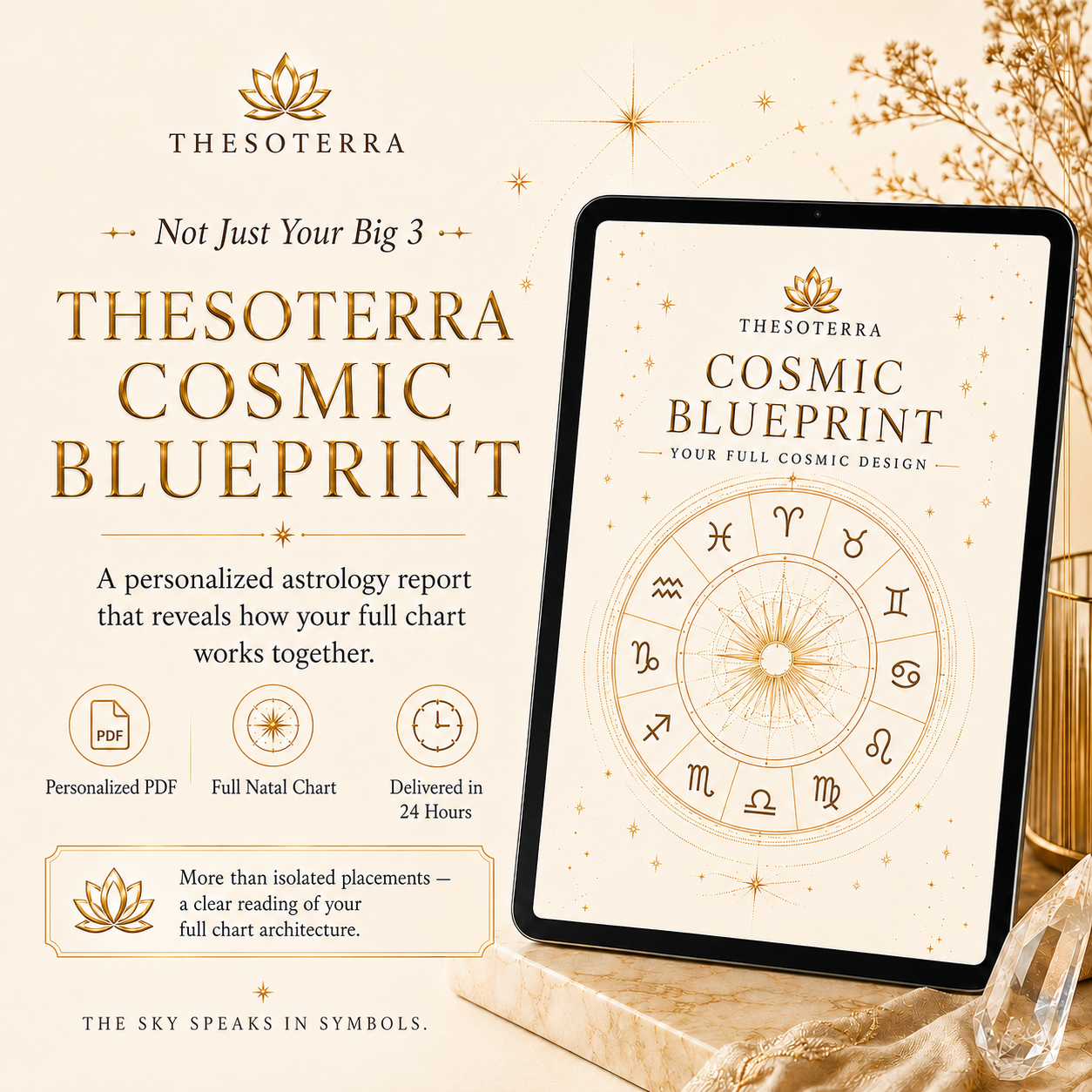 🪐 The Thesoterra Cosmic Blueprint: Your Complete Natal Chart Reading