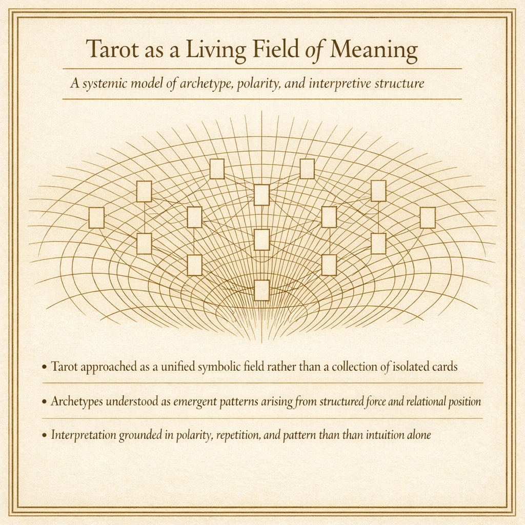 📕 Codex II — Tarot as Electromagnetic Field Dynamics: A Structural System of Force, Polarity, and Archetypal Motion