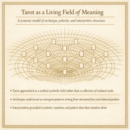 📕 Codex II — Tarot as Electromagnetic Field Dynamics: A Structural System of Force, Polarity, and Archetypal Motion