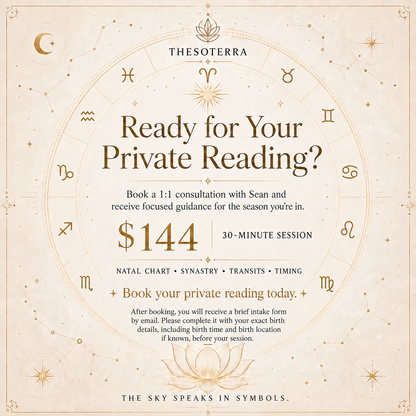 💫 Private Astrology Reading | Thesoterra Consultation