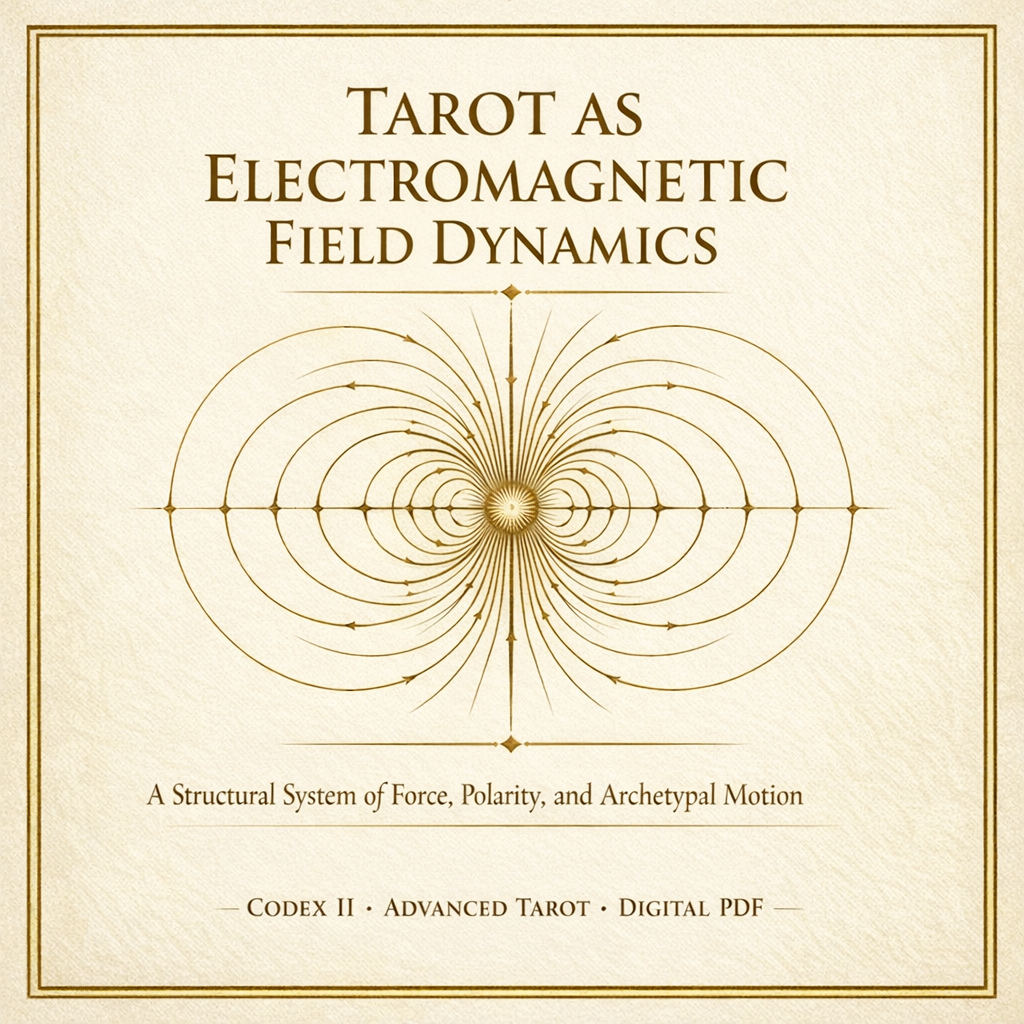 📕 Codex II — Tarot as Electromagnetic Field Dynamics: A Structural System of Force, Polarity, and Archetypal Motion