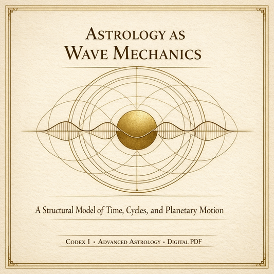 📘 Codex I — Astrology as Wave Mechanics: A Structural Model of Time, Cycles, and Planetary Motion