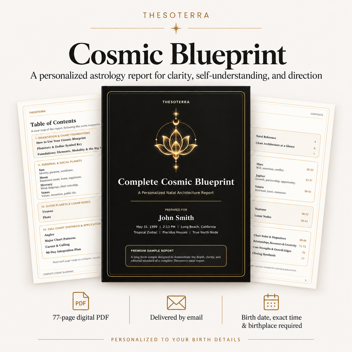 Cosmic Blueprint — Personalized Natal Astrology Report