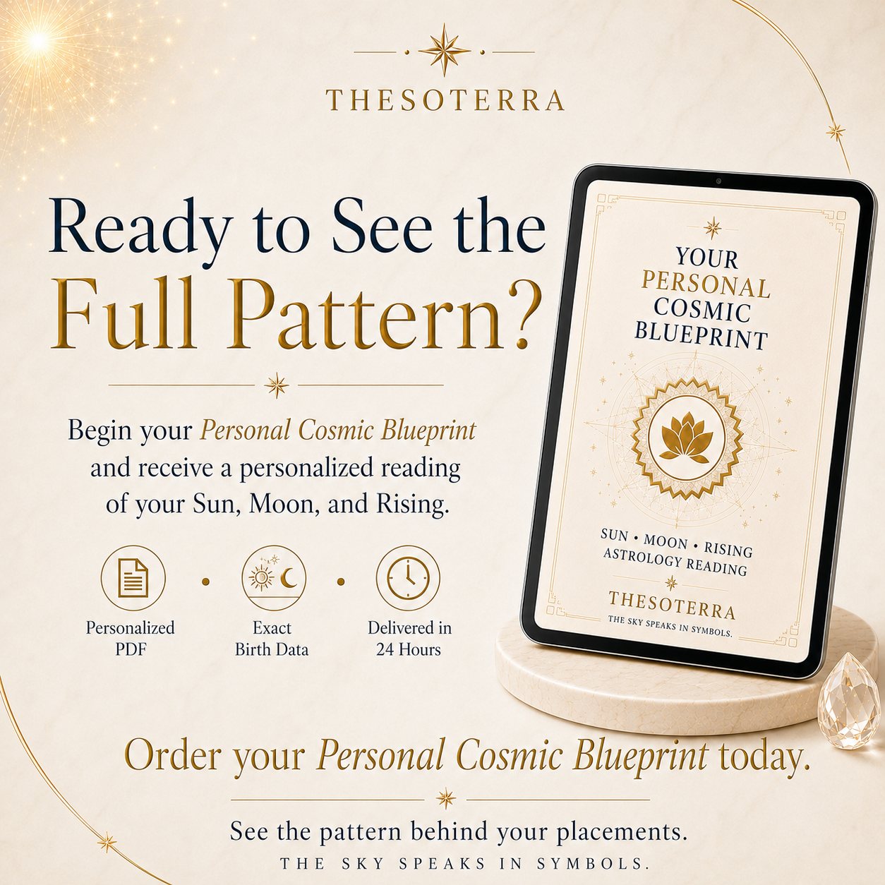 🌙 The Personal Cosmic Blueprint: Sun, Moon & Rising Reading