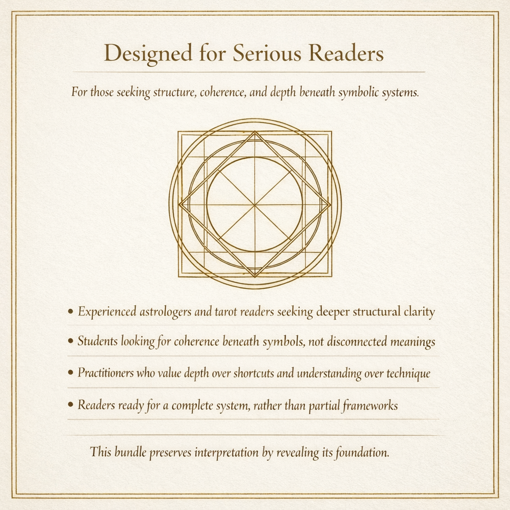 🧩 The Hidden Architecture Bundle: A Complete System for Understanding Astrology, Tarot, and Interpretation at Their Source