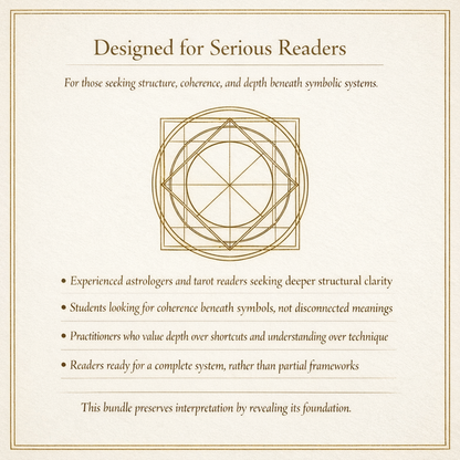 🧩 The Hidden Architecture Bundle: A Complete System for Understanding Astrology, Tarot, and Interpretation at Their Source