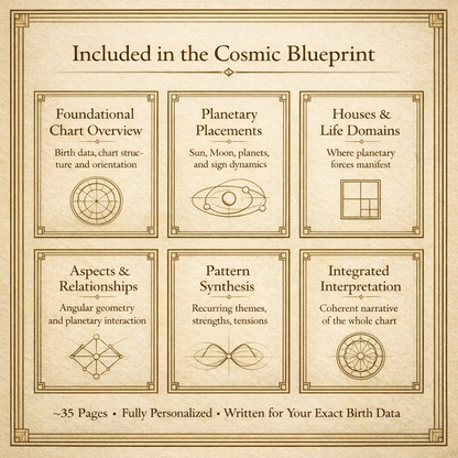 🪐 The Thesoterra Cosmic Blueprint: A Personalized Natal Chart Report