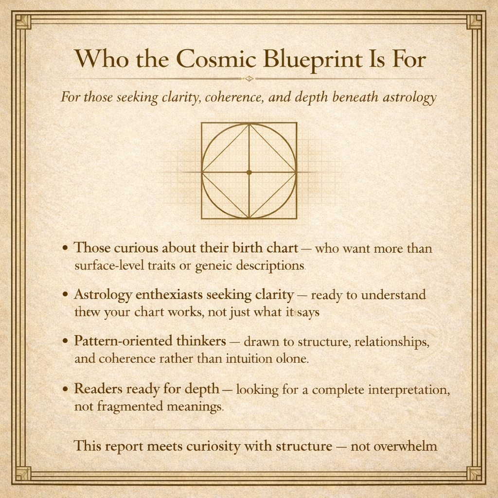 🪐 The Thesoterra Cosmic Blueprint: A Personalized Natal Chart Report