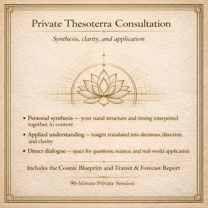 🪐 The Thesoterra Cosmic Blueprint: A Personalized Natal Chart Report
