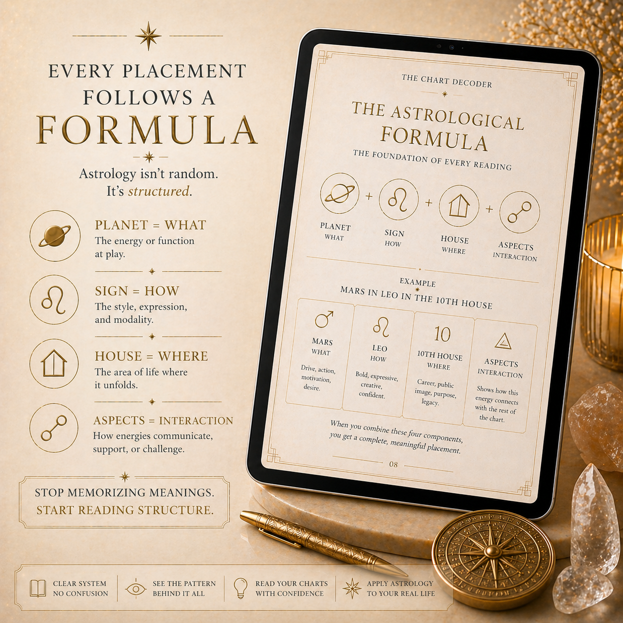 ✨ The Chart Decoder: Learn to Read Your Birth Chart Structurally