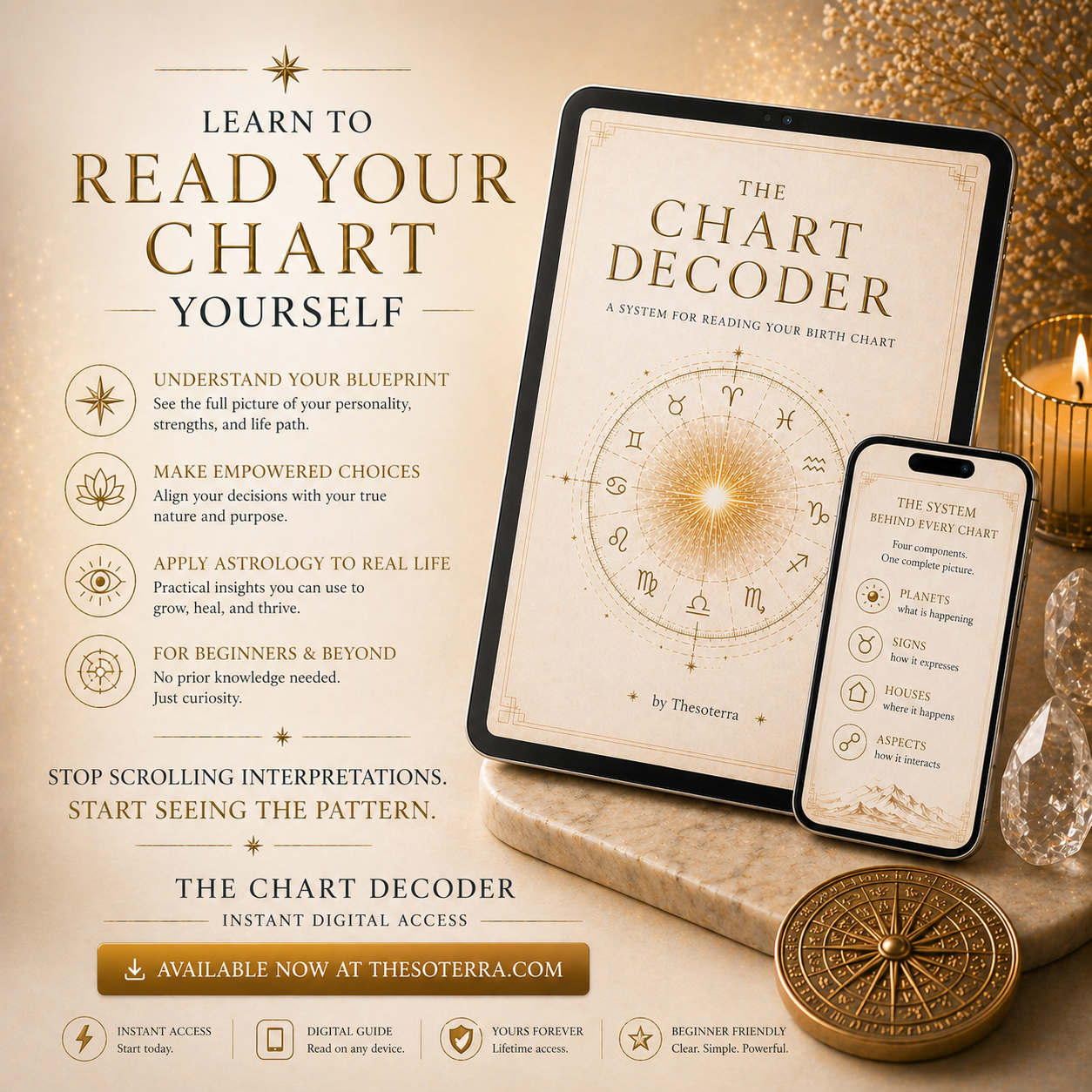 ✨ The Chart Decoder: Learn to Read Your Birth Chart Structurally