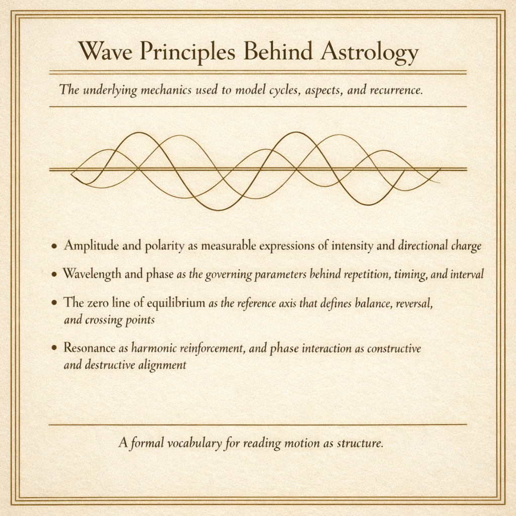 📘 Codex I — Astrology as Wave Mechanics: A Structural Model of Time, Cycles, and Planetary Motion