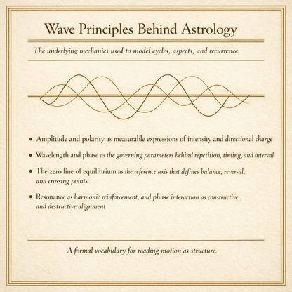 📘 Codex I — Astrology as Wave Mechanics: A Structural Model of Time, Cycles, and Planetary Motion