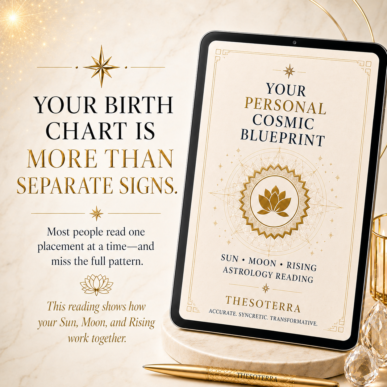 🌙 The Personal Cosmic Blueprint: Sun, Moon & Rising Reading