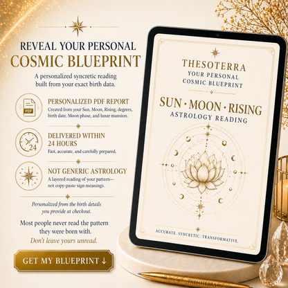 🌙 The Personal Cosmic Blueprint: Sun, Moon & Rising Reading