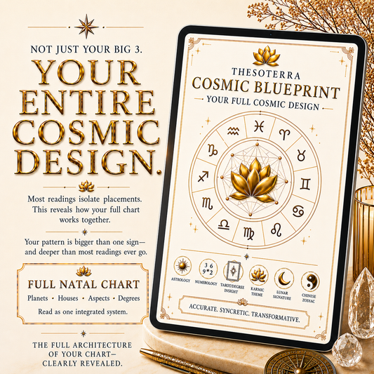 🪐 The Thesoterra Cosmic Blueprint: Your Complete Natal Chart Reading