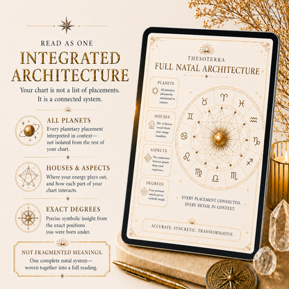 🪐 The Thesoterra Cosmic Blueprint: Your Complete Natal Chart Reading