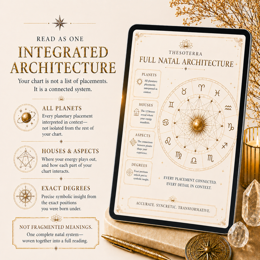 🪐 The Thesoterra Cosmic Blueprint: Your Complete Natal Chart Reading
