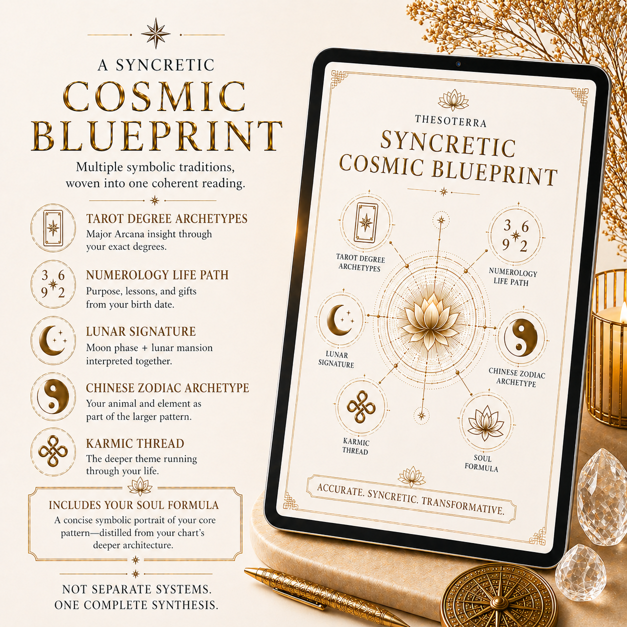 🪐 The Thesoterra Cosmic Blueprint: Your Complete Natal Chart Reading