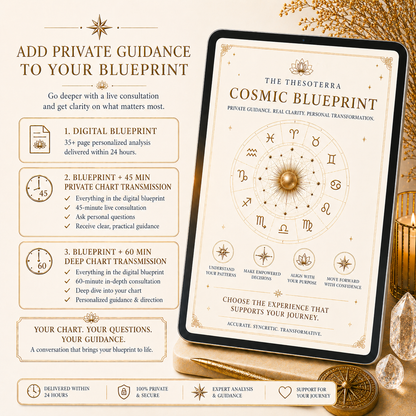 🪐 The Thesoterra Cosmic Blueprint: Your Complete Natal Chart Reading